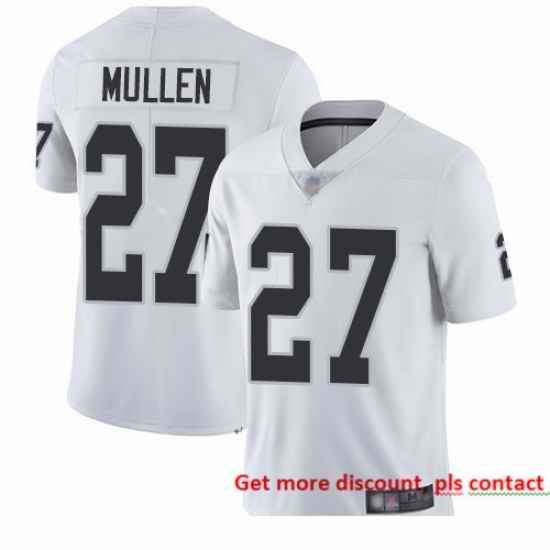Raiders 27 Trayvon Mullen White Men Stitched Football Vapor Untouchable Limited Jersey